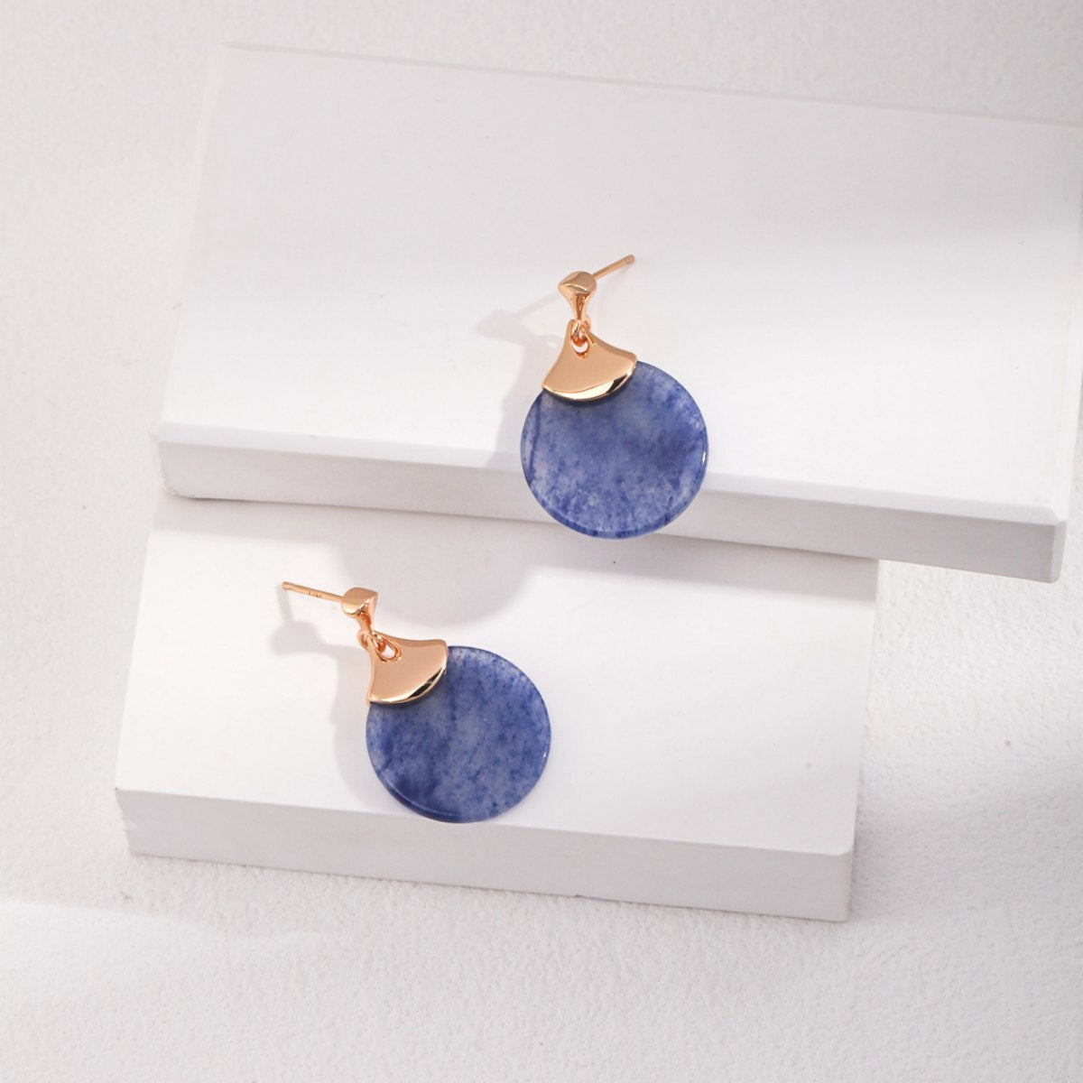 AVENTURINE EARRINGSGIFTLISTEAVENTURINE EARRINGSsterling silver, lapis lazuli, 18k gold vermeil, earrings