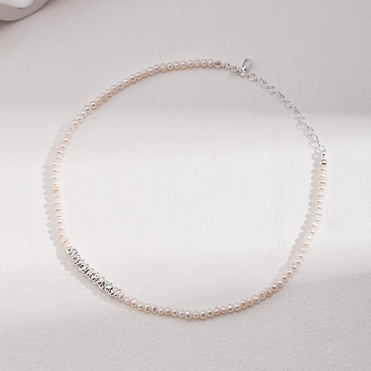 BAROQUE PEARL NECKLACEGIFTLISTEBAROQUE PEARL NECKLACEsterling silver, pearl, 18k gold vermeil, necklace