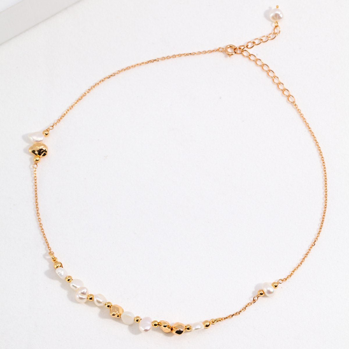 BAROQUE PEARL NECKLACEGIFTLISTEBAROQUE PEARL NECKLACEsterling silver, pearl, 18k gold vermeil, necklace