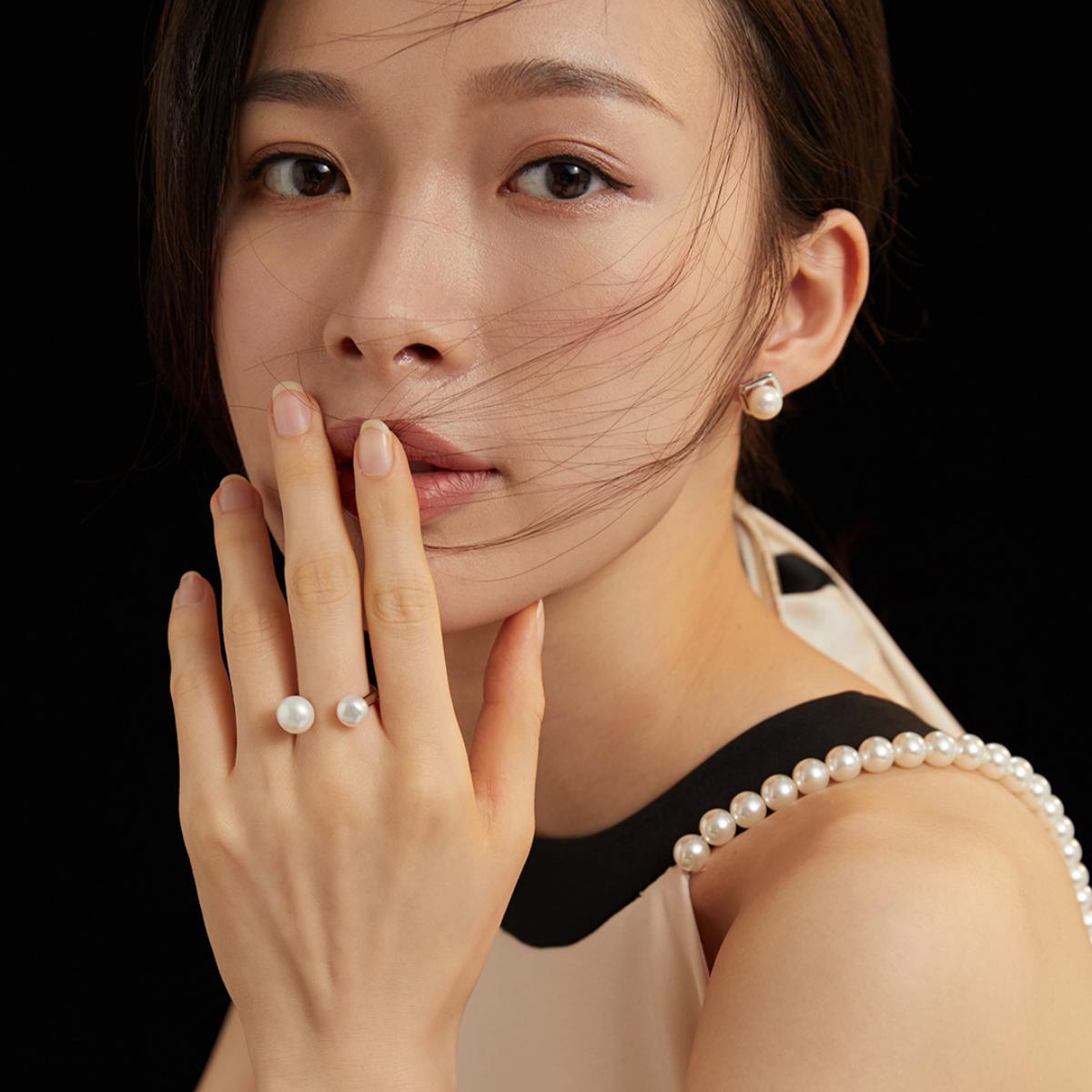 PEARL RINGGIFTLISTEPEARL RINGsterling silver, pearl, 18k gold vermeil, ring