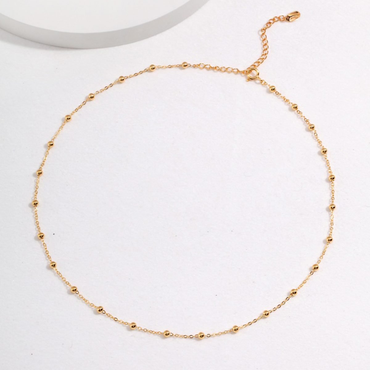 SILVER BEAD NECKLACEGIFTLISTESILVER BEAD NECKLACEsterling silver, 18k gold vermeil, necklace