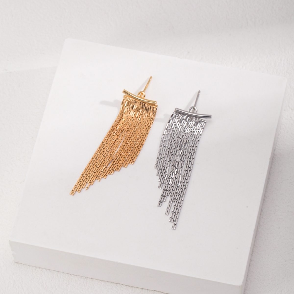 TWO - PIECE TASSEL EARRINGSGIFTLISTETWO - PIECE TASSEL EARRINGSsterling silver, 18k gold vermeil, earrings