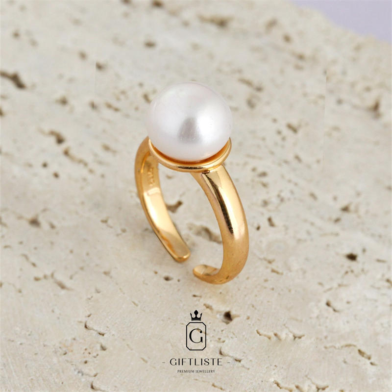 Irregular Shaped Baroque Pearl SetGiftListe18k, vermeil, gold, silver, set, necklace, bracelet, earrings, ring, pearl