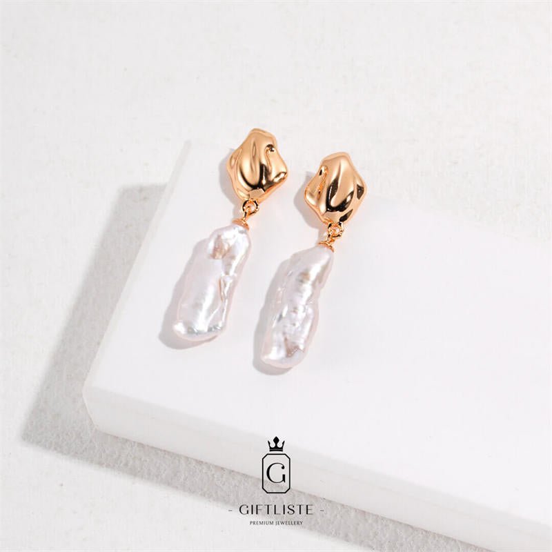Baroque Pearl EarringsGiftListe18k, vermeil, gold, silver, earrings, pearl