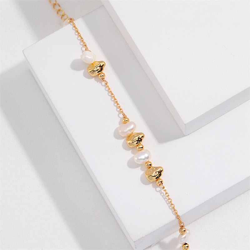 Classic Baroque Pearl BraceletGIFTLISTEClassic Baroque Pearl Bracelet18k, vermeil, gold, silver, bracelet, pearl