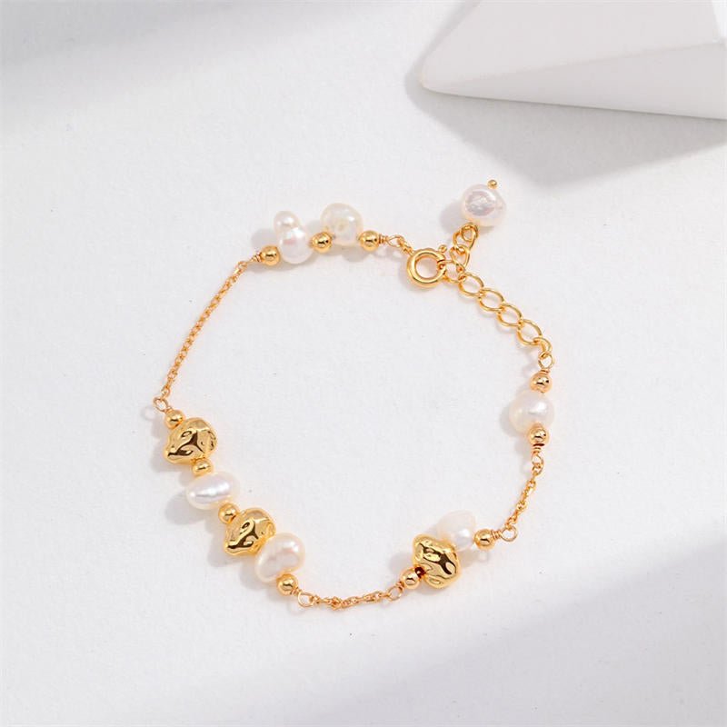 Classic Baroque Pearl BraceletGIFTLISTEClassic Baroque Pearl Bracelet18k, vermeil, gold, silver, bracelet, pearl