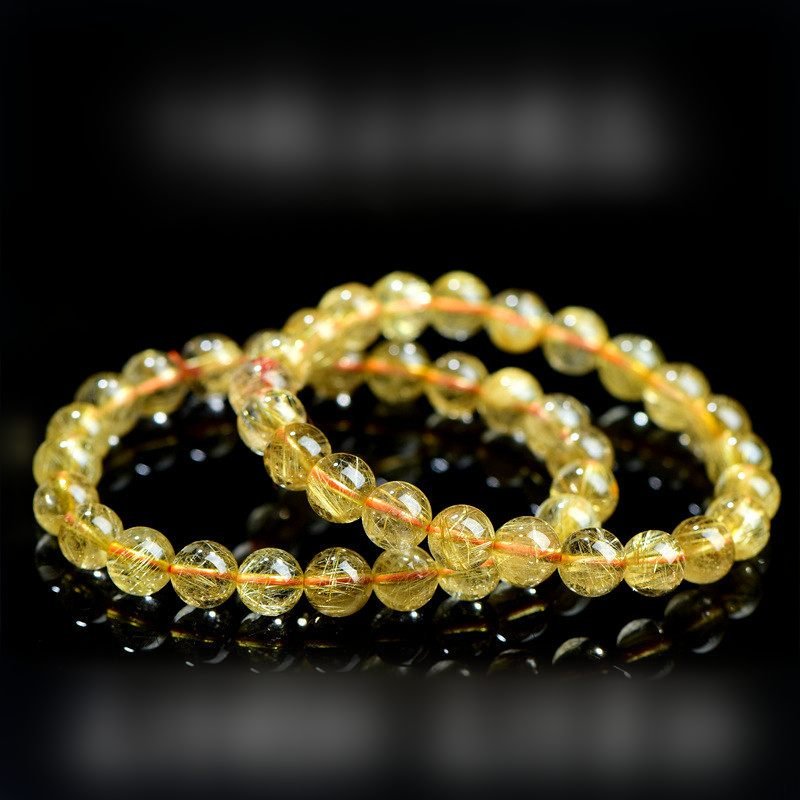 Classic Golden Rutilated Crystal BraceletGIFTLISTEClassic Golden Rutilated Crystal BraceletBracelet, Crystal