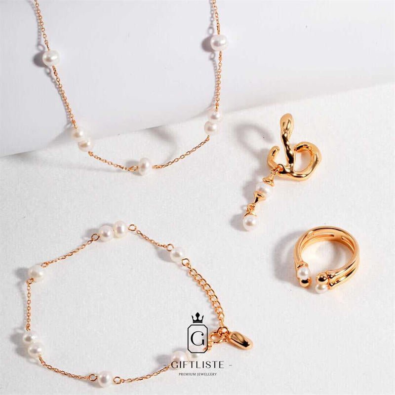 Classic Minimalist Pearl BraceletGiftListe18k, vermeil, gold, silver, bracelet, pearl