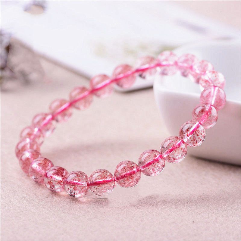 Classic Pink Strawberry Crystal BraceletGIFTLISTEClassic Pink Strawberry Crystal BraceletBracelet, Crystal