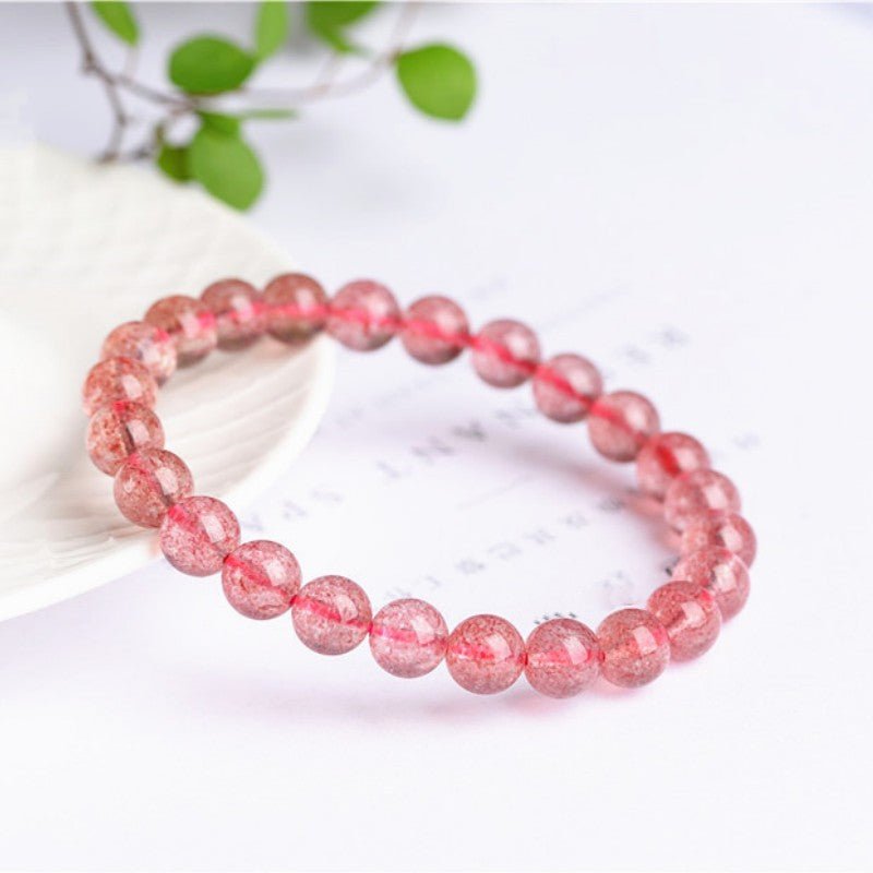 Classic Pink Strawberry Crystal BraceletGIFTLISTEClassic Pink Strawberry Crystal BraceletBracelet, Crystal