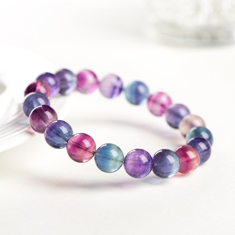 Classic Rainbow Fluorite BraceletGIFTLISTEClassic Rainbow Fluorite BraceletBracelet, Fluorite, Rainbow