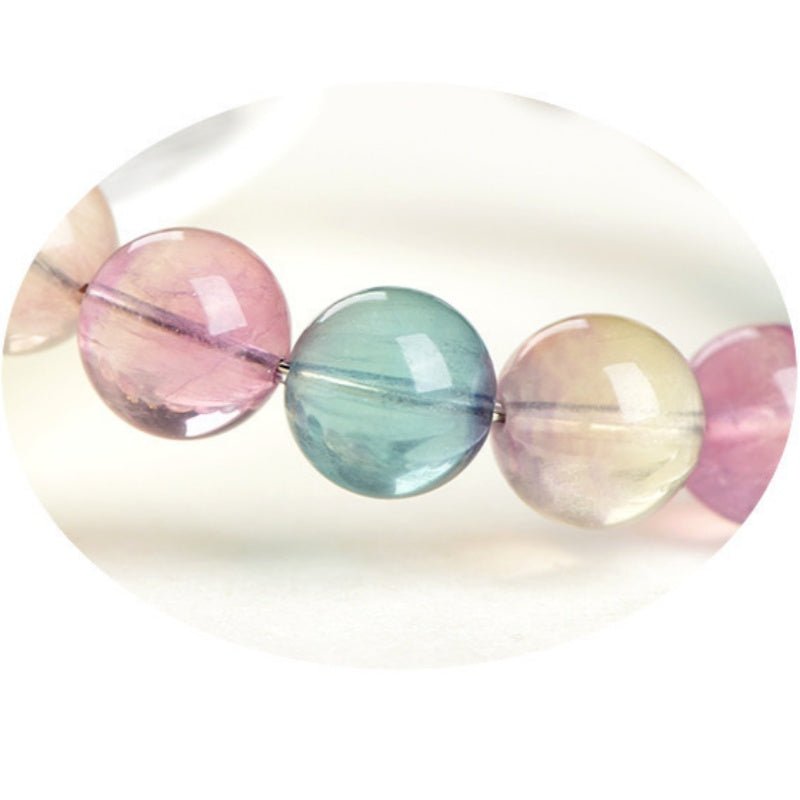 Classic Rainbow Fluorite BraceletGIFTLISTEClassic Rainbow Fluorite BraceletBracelet, Fluorite, Rainbow