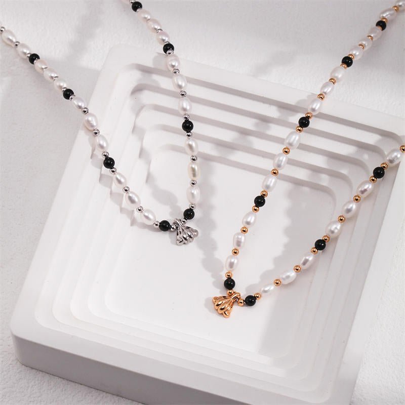 Fashionable Pearl Agate NecklaceGiftListeFashionable Pearl Agate Necklace18k, vermeil, gold, silver, necklace, Freshwater Pearls, Agate