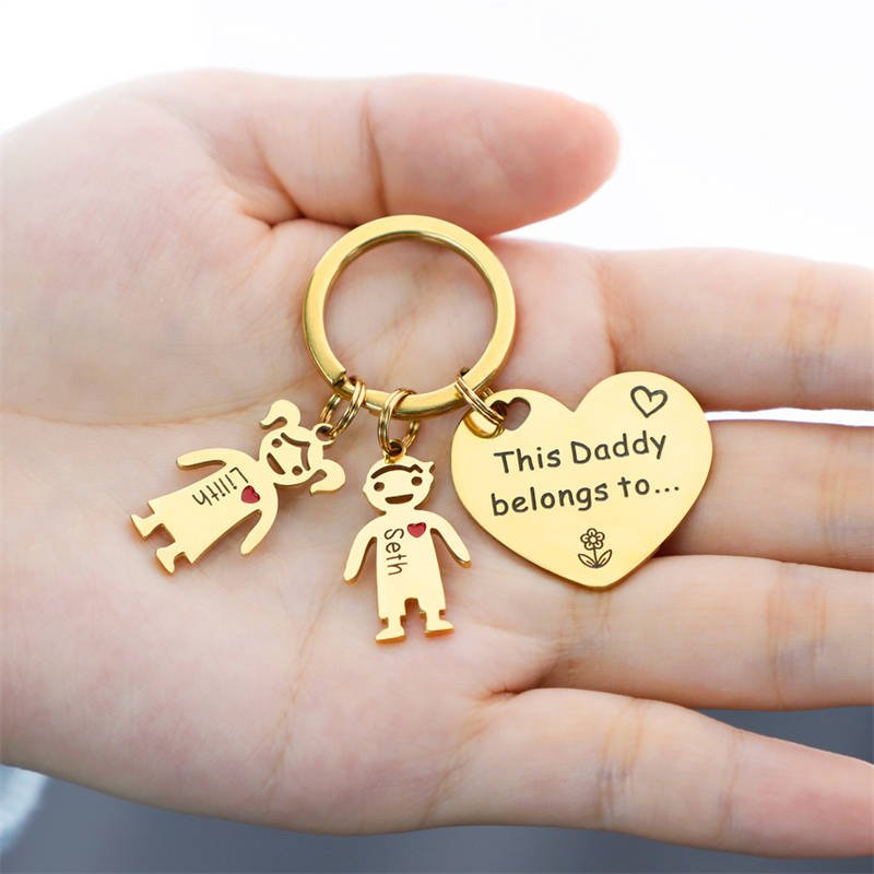 Happy Family Customized KeychainGIFTLISTEHappy Family Customized KeychainKeychain, Stainless Steel