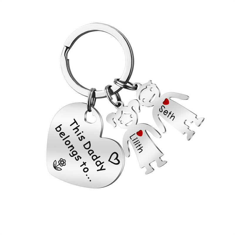 Happy Family Customized KeychainGIFTLISTEHappy Family Customized KeychainKeychain, Stainless Steel