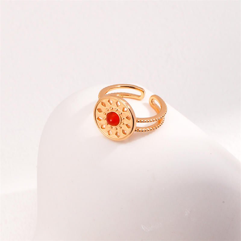 Red Agate Roman Classical Totem RingGiftListeRed Agate Roman Classical Totem Ring18k, vermeil, gold, silver, ring, Agate