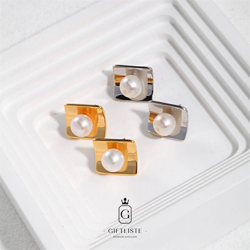 Simple Pearl EarringsGiftListeearrings, 18k, vermeil, gold, silver, pearl
