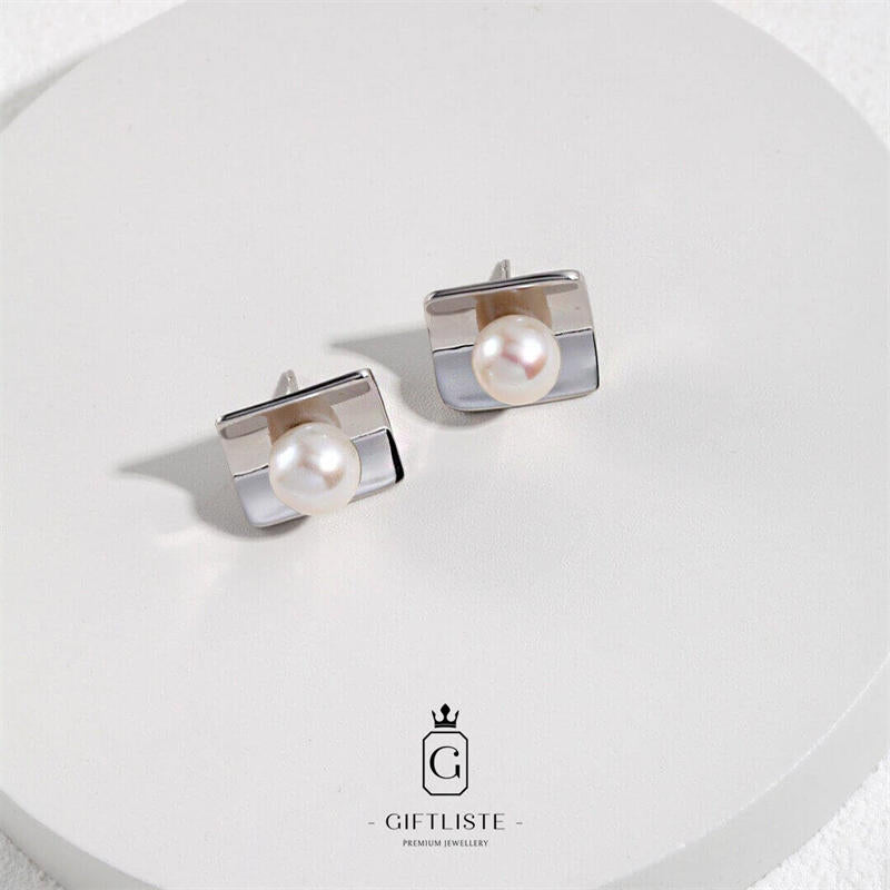 Simple Pearl EarringsGiftListeearrings, 18k, vermeil, gold, silver, pearl