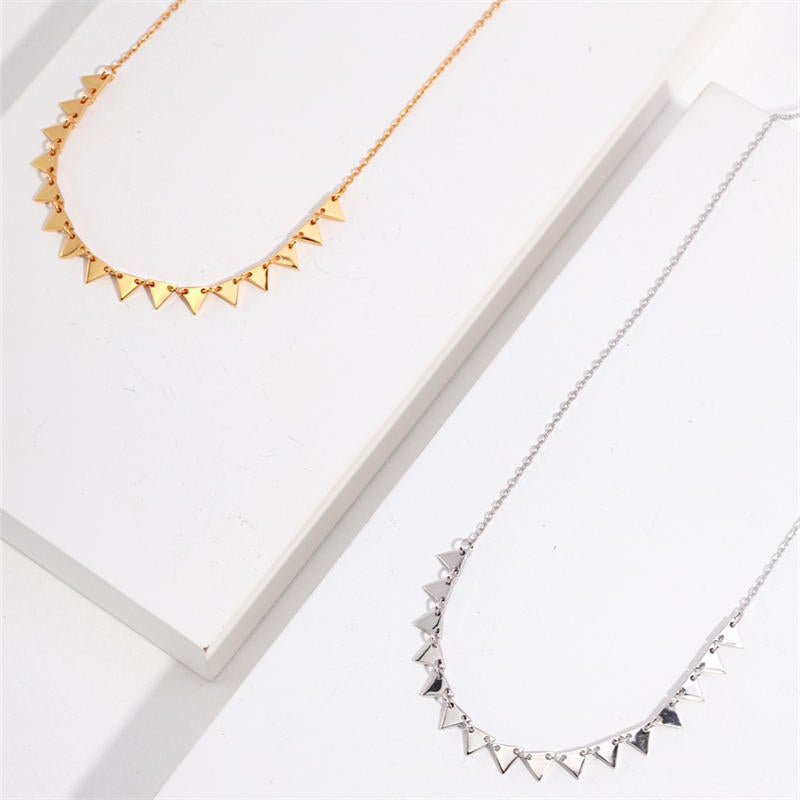 Simple Triangle NecklaceGiftListe18k, vermeil, gold, silver, necklace