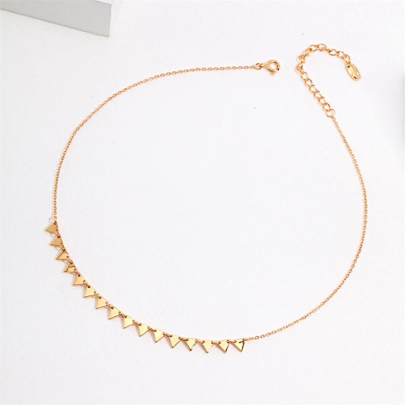 Simple Triangle NecklaceGiftListe18k, vermeil, gold, silver, necklace