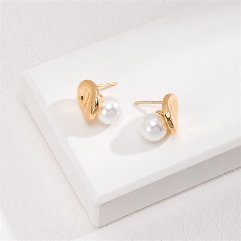 Sterling Silver Shell Pearl EarringsGiftListeSterling Silver Shell Pearl Earrings18k, vermeil, gold, silver, earrings