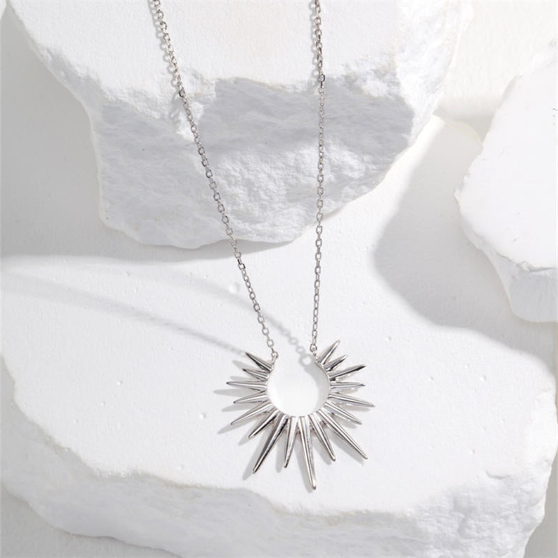 Sterling Silver Sun's Ray NecklaceGiftListe18k, vermeil, gold, silver, necklace