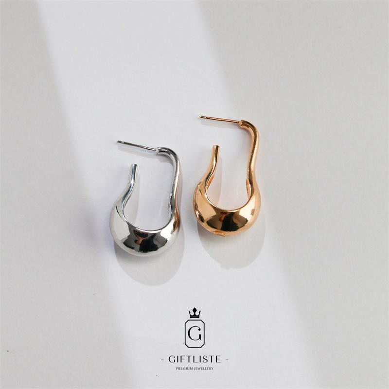 Trendy Simple 18K Gold Vermeil EarringsGiftListeearrings, 18k, vermeil, gold, silver